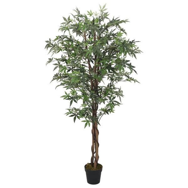 vidaXL Artificial Maple Tree 224 Leaves 31.5" Green