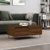 vidaXL Coffee Table Brown Oak Engineered Wood, Metal Medium Coffee Table