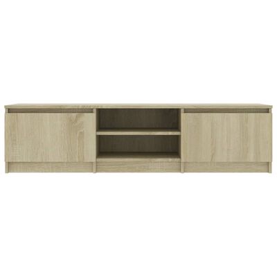 vidaXL TV Cabinet Sonoma Oak 55.1"x15.7"x14" Engineered Wood