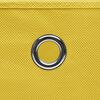 vidaXL Storage Box Set of 10 Yellow Non-woven fabric