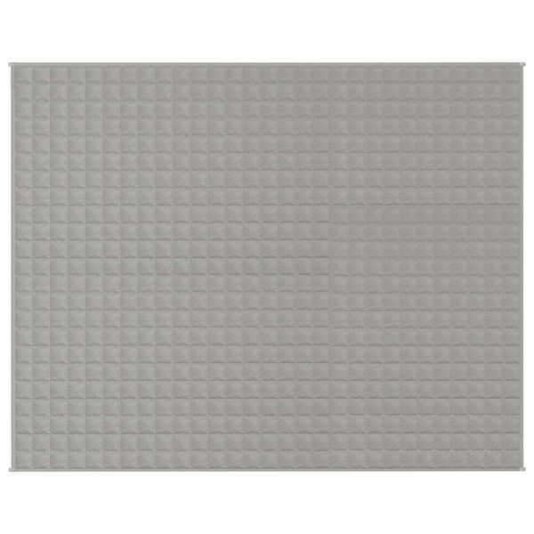 vidaXL Weighted Blanket Grey Cotton Large Weighted Blanket Rectangular