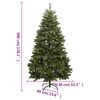 vidaXL Artificial Hinged Christmas Tree 300 LEDs & Ball Set 118.1"
