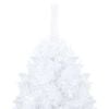 vidaXL Artificial Christmas Tree White PVC, steel, plastic 82.7 in