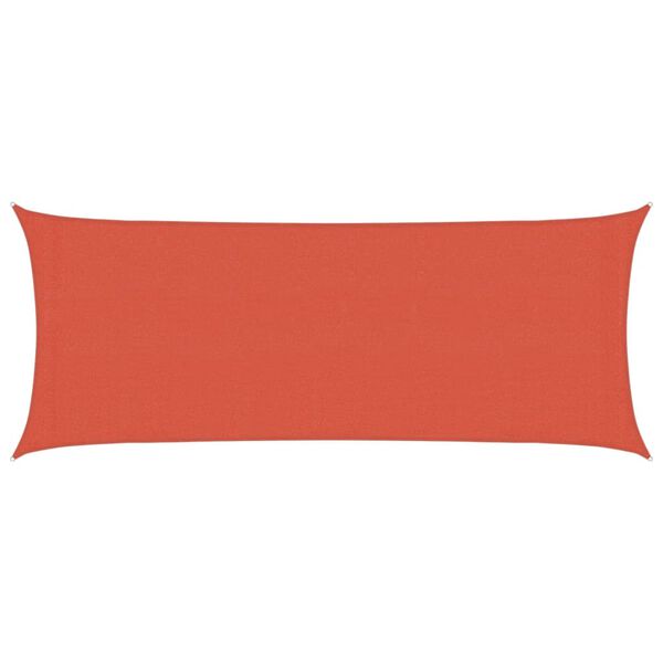 vidaXL Sunshade Sail 1.75 oz/ft² Terracotta 6.6x16.4' HDPE