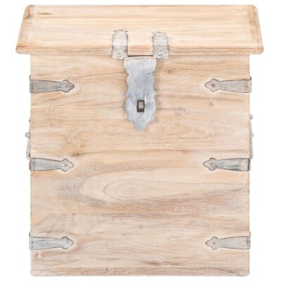 vidaXL Chest 15.7"x15.7"x15.7" Solid Acacia Wood