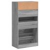 vidaXL Shoe Cabinet Grey Sonoma Engineered Wood Compact Shoe Cabinet