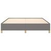 vidaXL Bed Frame Dark Grey Polyester Fabric Double Bed Frame