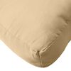 vidaXL Pallet Cushion Melange beige 100% polyester, foam fiber