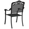 vidaXL Garden Chair 2 pcs Black 55 x 56.5 x 91cm Aluminium