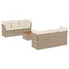 vidaXL Garden Sofa Set Beige, Cream White