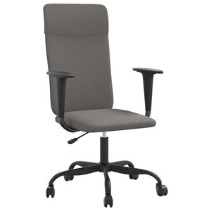 vidaXL Office Chair Dark grey Fabric (100% polyester), metal, plywood