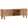 vidaXL TV Cabinet Natural Solid Acacia wood 51.2 x 11.8 x 17.7 in