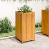 vidaXL Garden Planter Natural wood color Solid acacia wood Medium