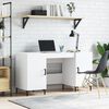 vidaXL Desk White Engineered wood 55.1 x 19.7 x 29.5 in Desk