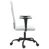 vidaXL Office Chair White Mesh fabric, faux leather, metal, plywood