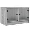 vidaXL TV Cabinet Grey sonoma Engineered wood Medium TV Cabinet