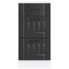vidaXL Kitchen Base Cabinet Black Engineered Wood Medium Adjustable Feet