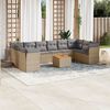 vidaXL Garden Sofa Set Mix beige, Light grey