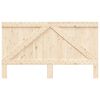 vidaXL Headboard Natural Pine Solid Pine Wood Double Headboard