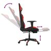 vidaXL Gaming Chair Black and Red Faux leather, Metal, Plywood Medium