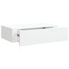 vidaXL Wall-mounted Drawer Shelves 2 pcs White 15.7x9.3x3.9" MDF