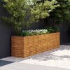 vidaXL Garden Raised Bed Rusty Corten Steel Large Decorative Inlays