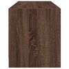 vidaXL TV Cabinet Brown Oak Engineered Wood, Glass Medium TV Cabinet