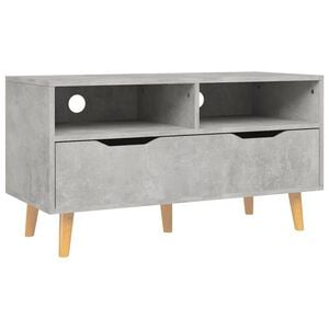 vidaXL TV Cabinet Concrete Grey Engineered Wood Medium TV Cabinet