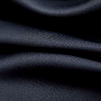 vidaXL Blackout Curtains with Rings 2 pcs Black 37"x95" Fabric