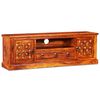 vidaXL TV Stand Natural Acacia Solid Acacia wood, Copper