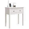 vidaXL Console Table White Solid pine wood Medium Console Table