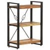 vidaXL Bookcase Mixed color finish Solid reclaimed wood, powder-coated steel