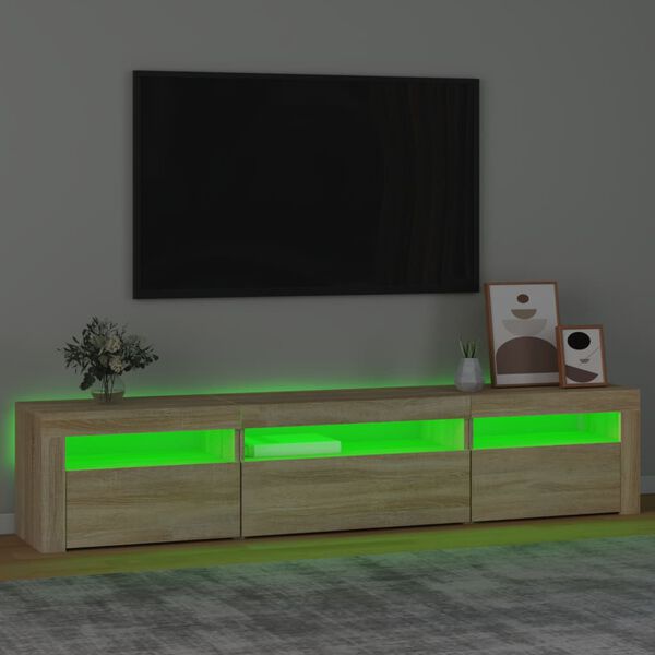 vidaXL TV Cabinet Sonoma oak Engineered wood Large TV Cabinet