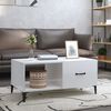 vidaXL Coffee Table High gloss white Engineered wood Medium Coffee Table