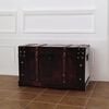 vidaXL Chest Brown Wood and Engineered wood Large Portable Chest