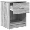 vidaXL Bedside Cabinet Grey Sonoma Engineered wood 15.7 x 13.4 x 19.7 in