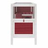 vidaXL Rabbit Hutch Mocha Solid Pine Wood 40.6 x 17.3 x 27.4 in