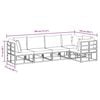 vidaXL Garden Sofa Set with Cushion 5 pcs