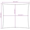 vidaXL Sunshade Sail Oxford Fabric Square 19.7x19.7' White