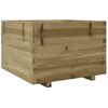 vidaXL Garden Planter Natural Wood Solid Pine Wood Medium Durable