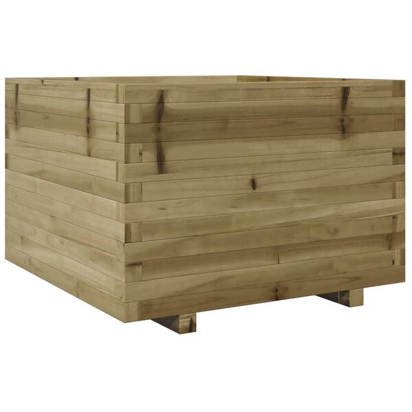 vidaXL Garden Planter Natural Wood Solid Pine Wood Medium Durable