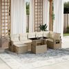 vidaXL Garden Sofa Set Beige