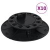 vidaXL Adjustable Feet for Decking 10 pcs 0.98 - 1.57 "