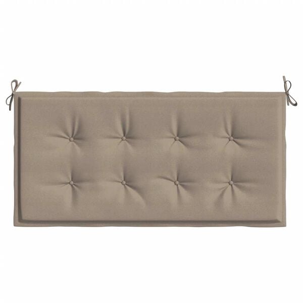 vidaXL Garden Bench Cushion Taupe Oxford fabric 39.4 x 19.7 x 1.6 in