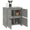 vidaXL Sideboard Concrete Gray 27.6"x16.1"x29.5" Engineered Wood