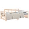 vidaXL Day Bed Natural Wood Solid pine wood Fits 31.5 x 79 in mattress