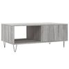vidaXL Coffee Table Grey Sonoma Engineered wood, Metal 35.4x19.7x14.4 in