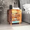 vidaXL Storage Cabinet Varied/Multicolor Reclaimed wood Medium