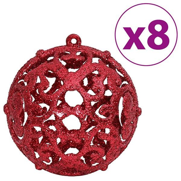 vidaXL Christmas Bauble Set of 100 Wine Red Polystyrene Small
