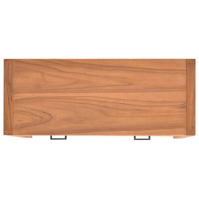 vidaXL Desk with 2 Drawers 39.4"x15.7"x29.5" Teak Wood